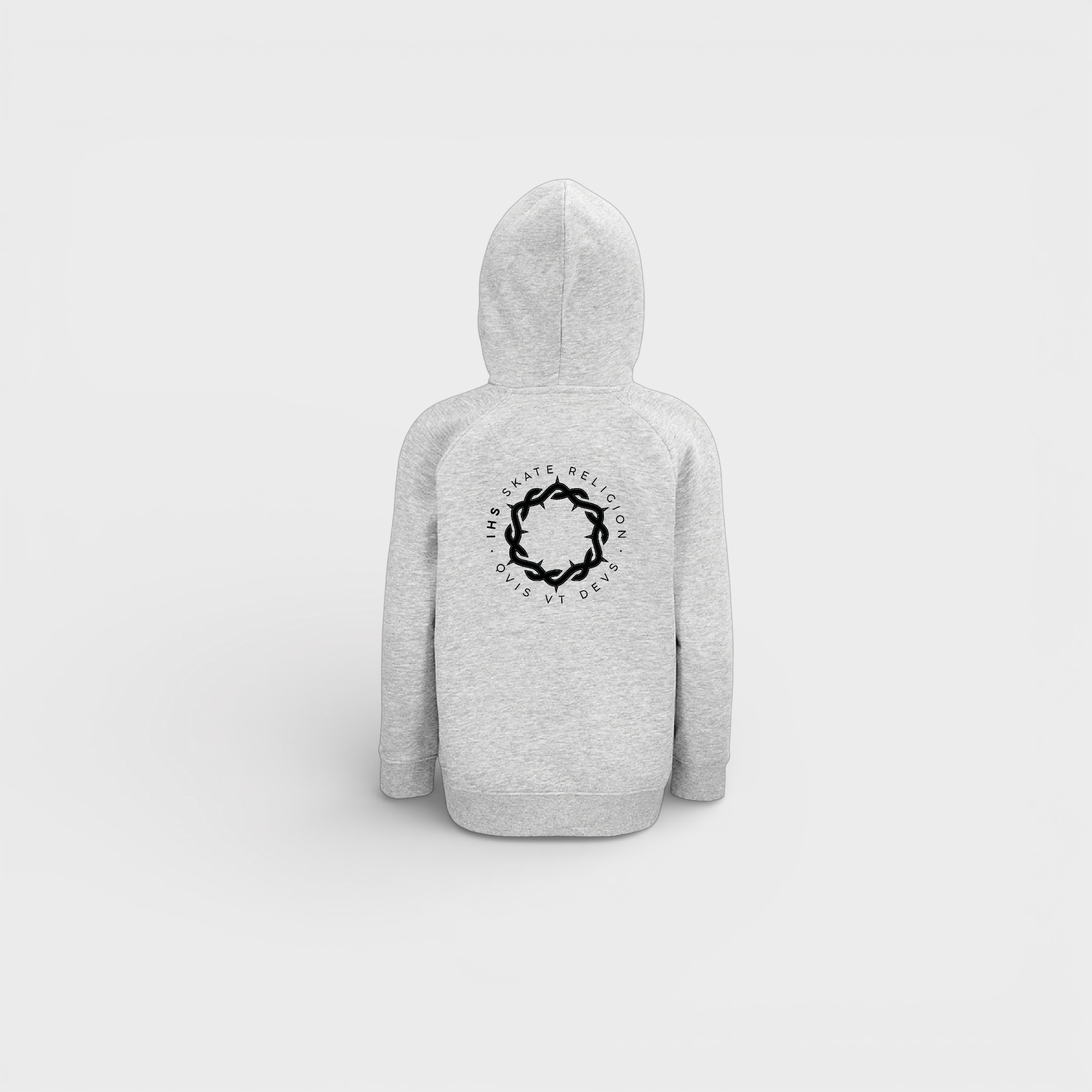 Iconic Crown Hoodie Grey — Kids