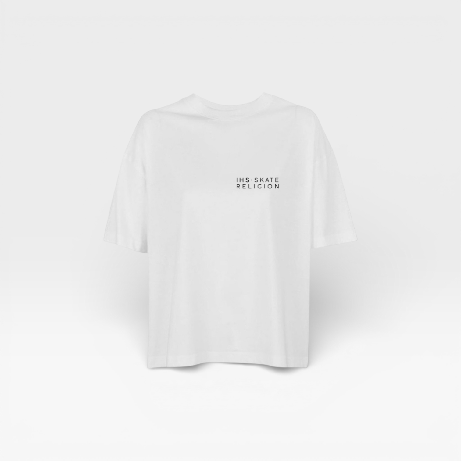 Boxy Iconic Crown Tee White