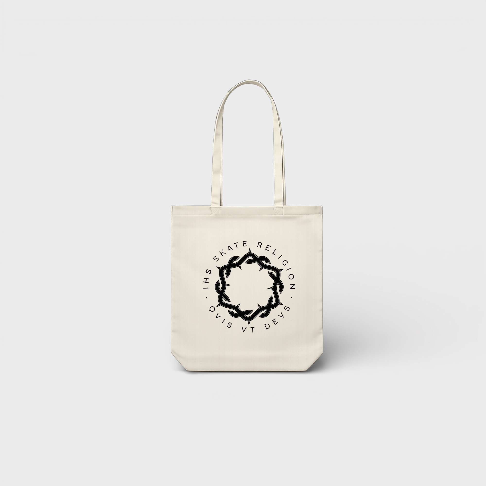 Iconic Crown Tote Bag — Natural