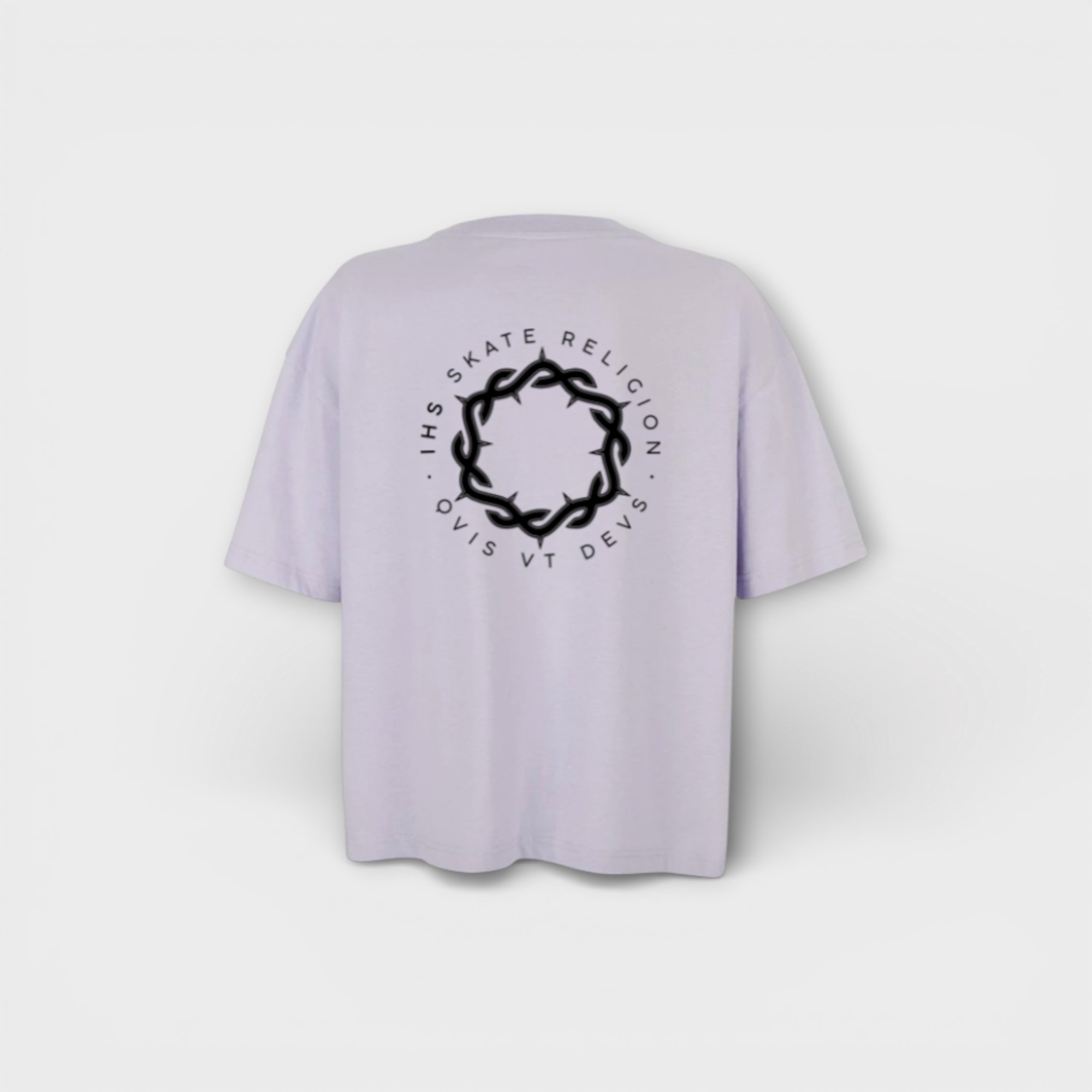 Boxy Iconic Crown Tee Lilac