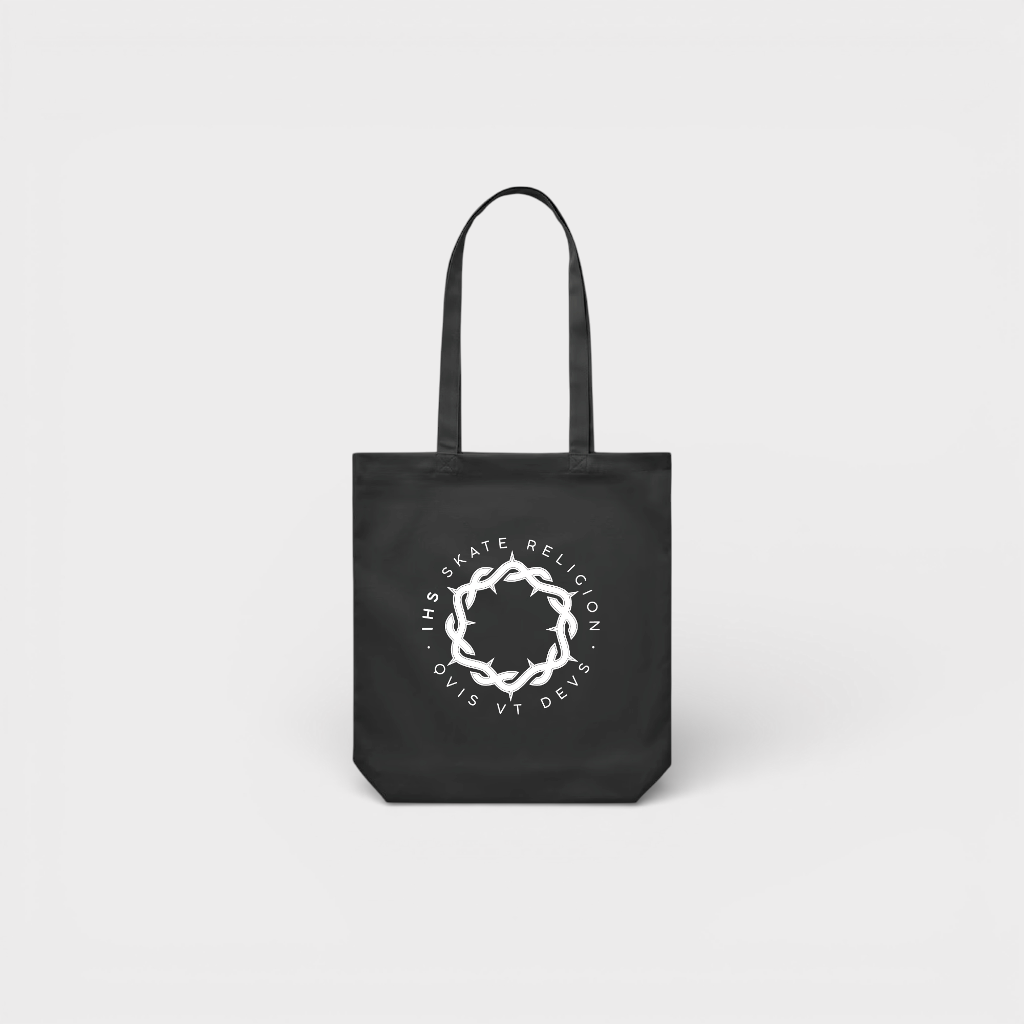 Iconic Crown Tote Bag — Black