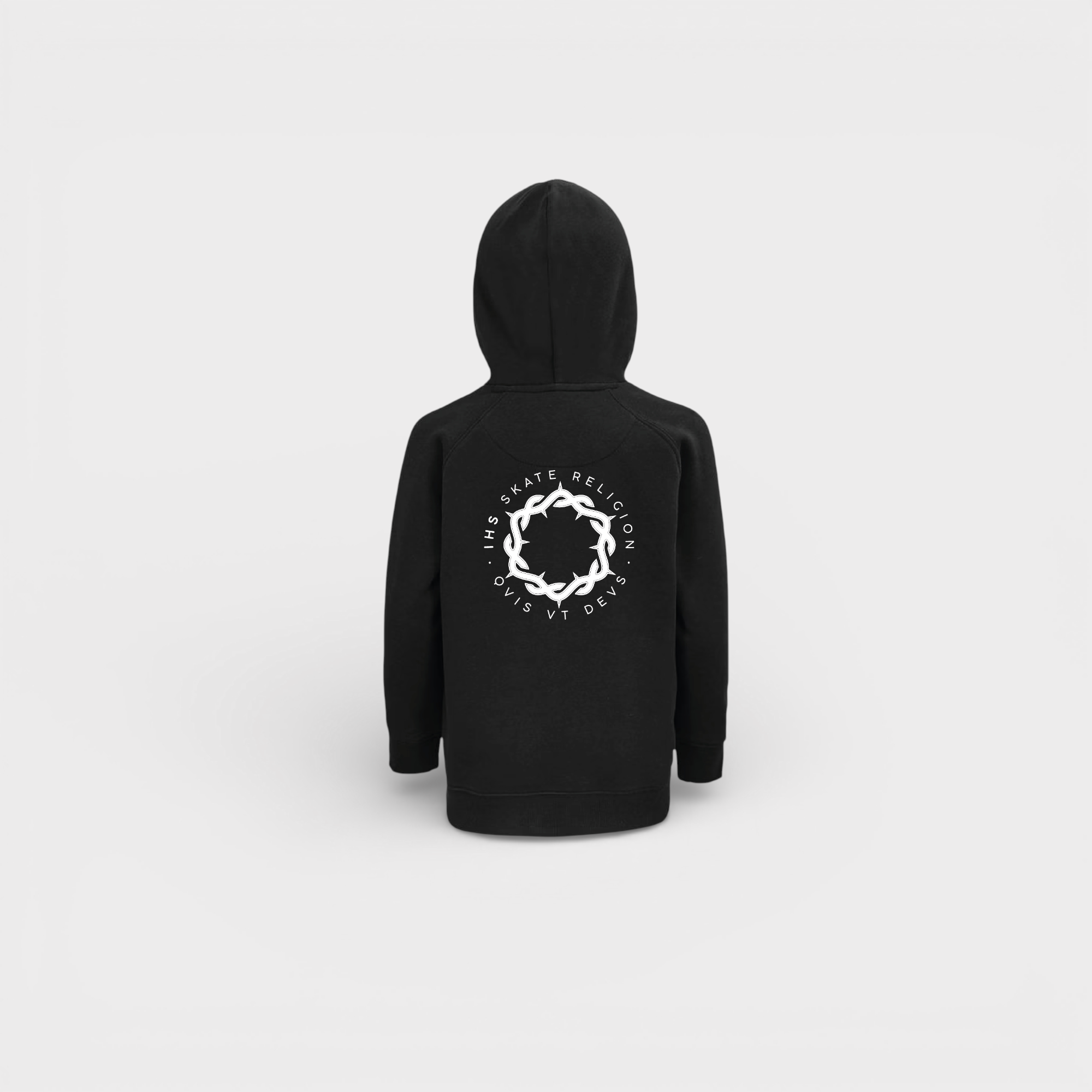 Iconic Crown Hoodie Black — Kids