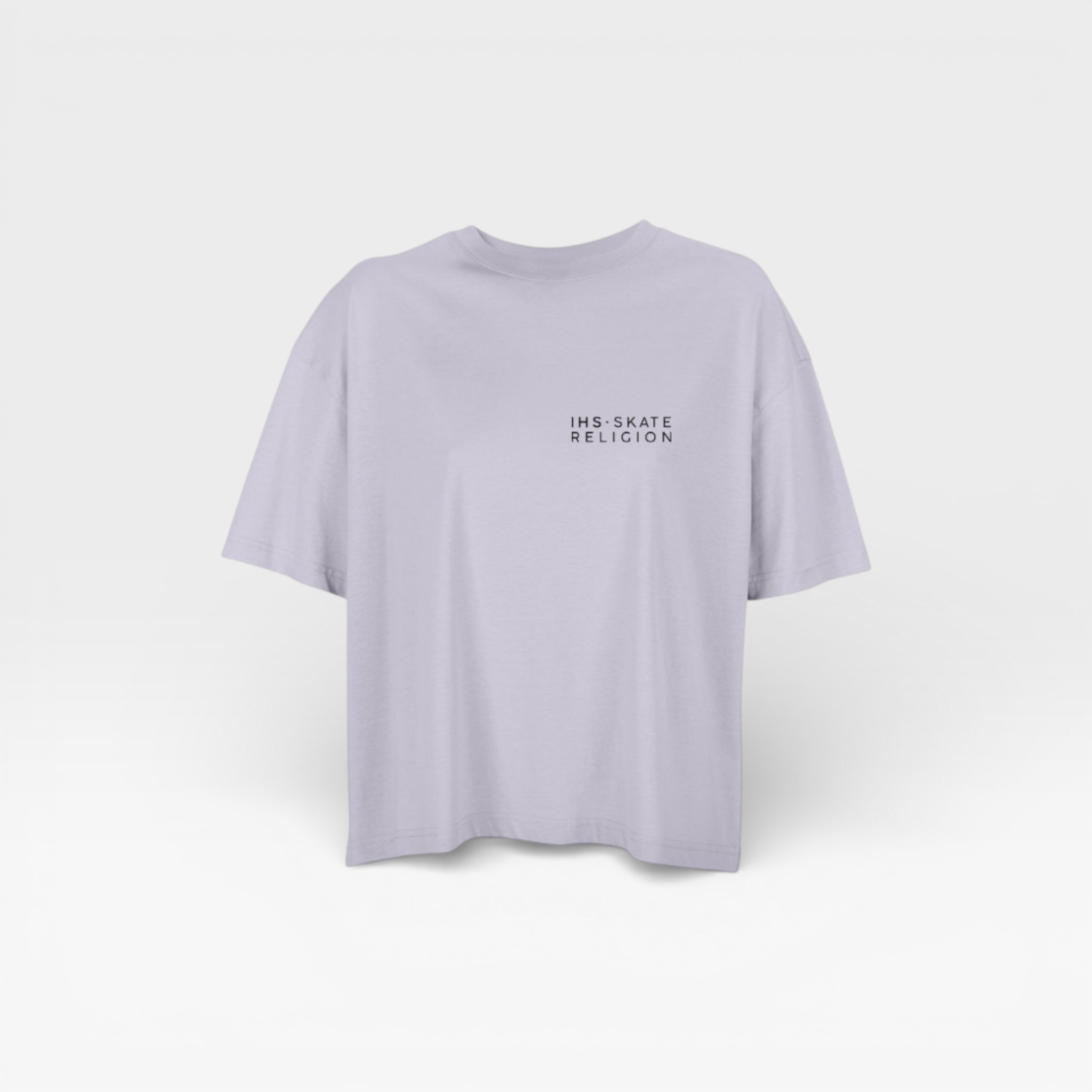 Boxy Iconic Crown Tee Lilac