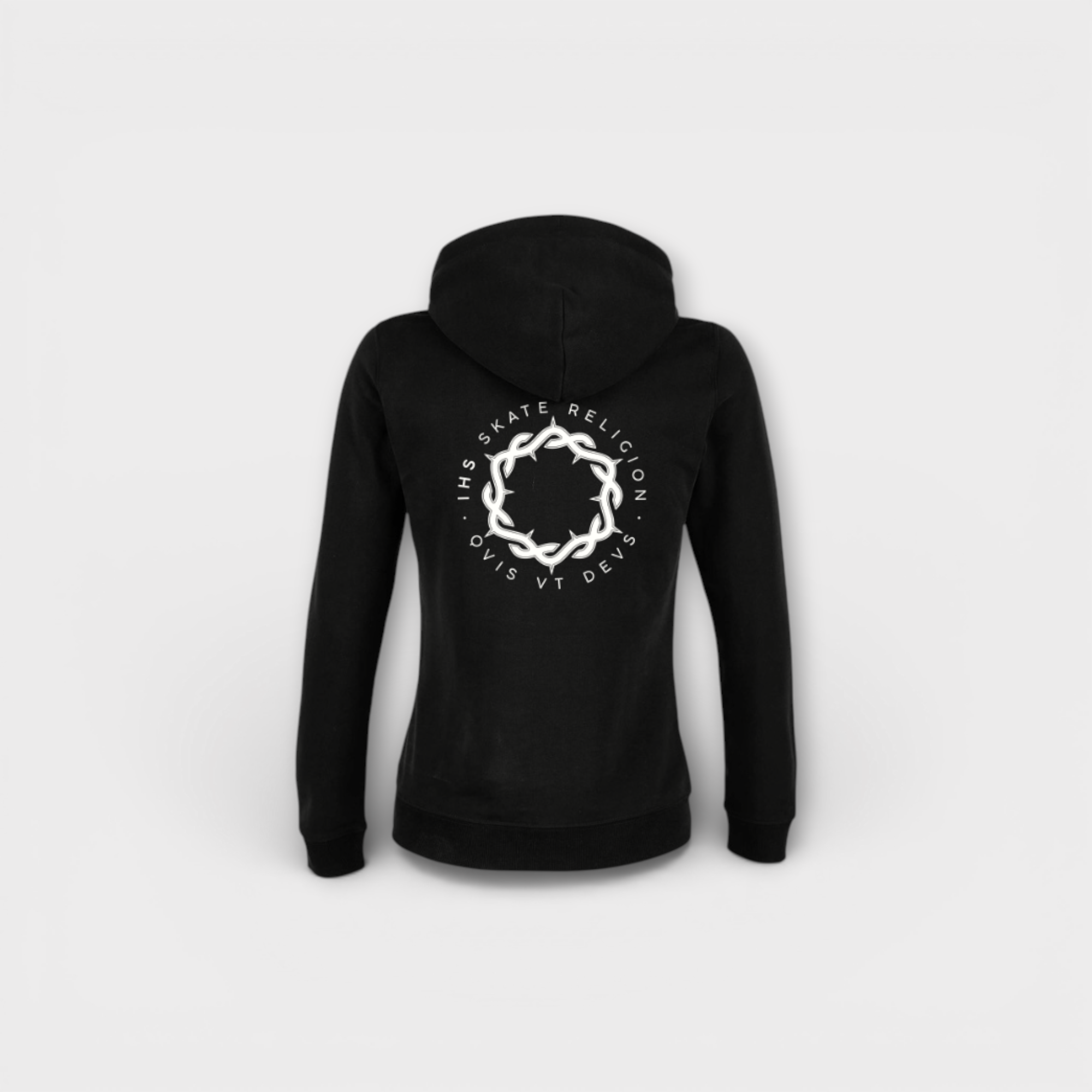 Iconic Crown Hoodie Black — Women